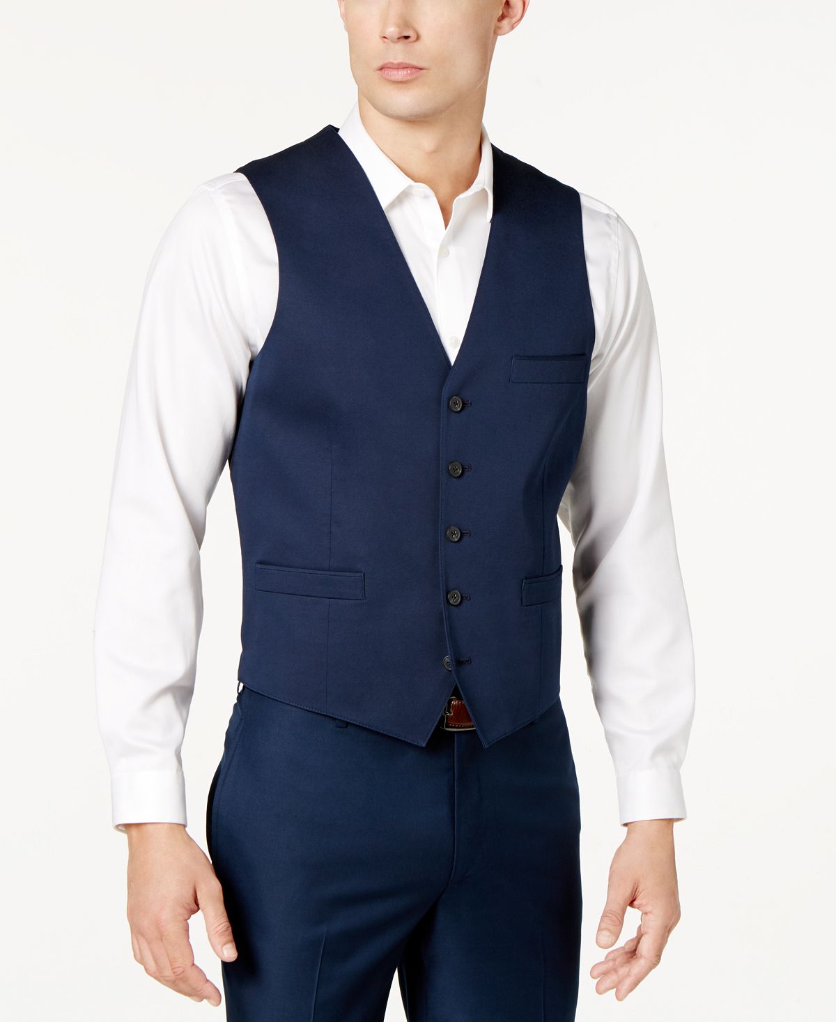 Inc International Concepts Inc Collins Slim-fit Vest Navy