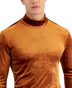Inc International Concepts Inc Dominic Velvet Turtleneck Sweater Super Copper thumbnail 3