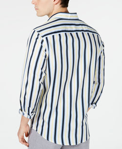 Inc International Concepts Inc Elliot Striped Button-down Shirt White Combo thumbnail 2