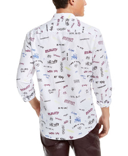 Inc International Concepts Inc Expressions Print Shirt White Combo thumbnail 3