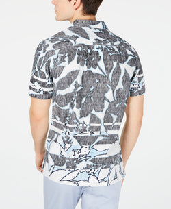Inc International Concepts Inc Frag Pattern Shirt Pool Party Blue thumbnail 2