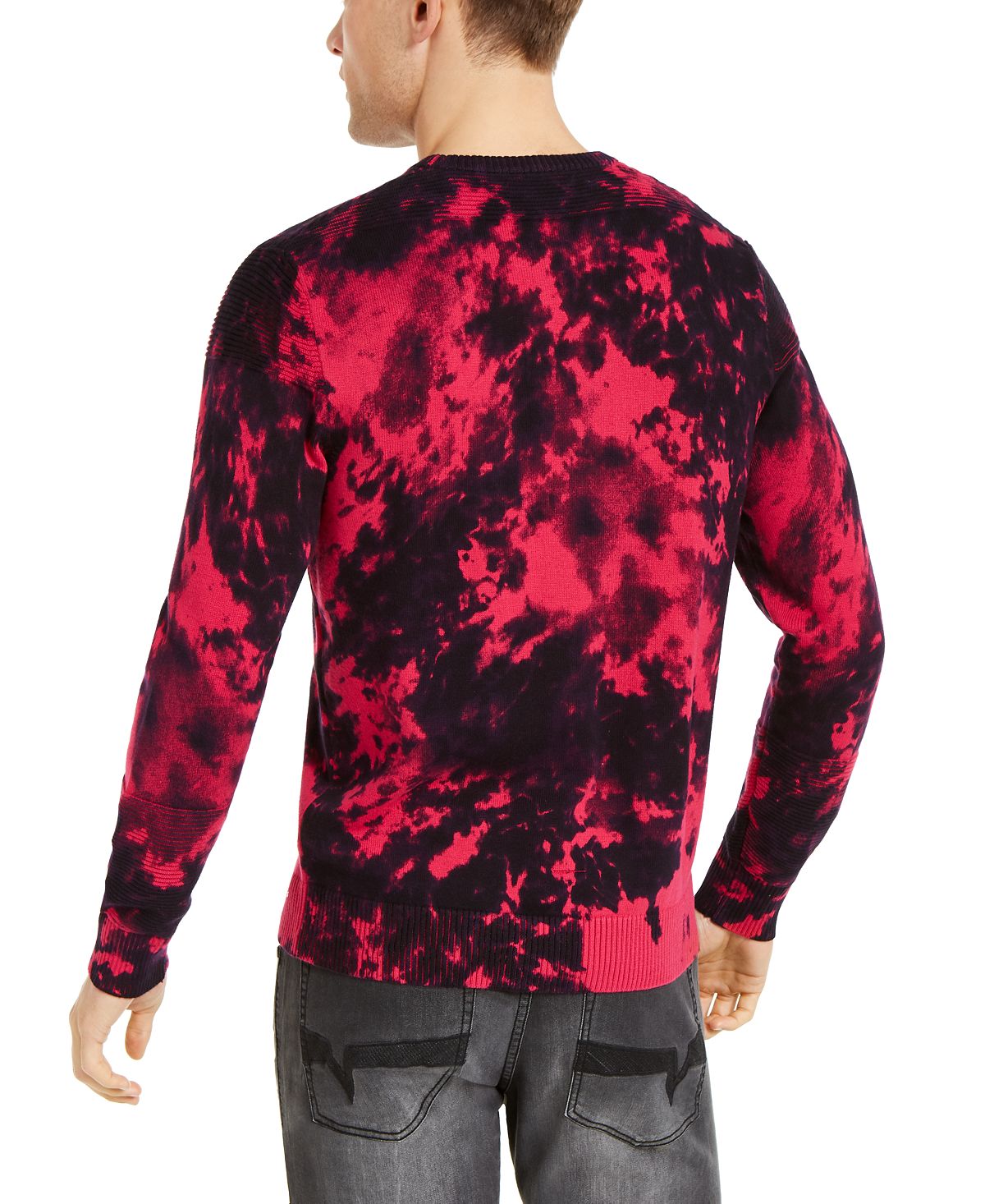 Inc International Concepts Inc Gnover Tie Dye Sweater Radiating Berry