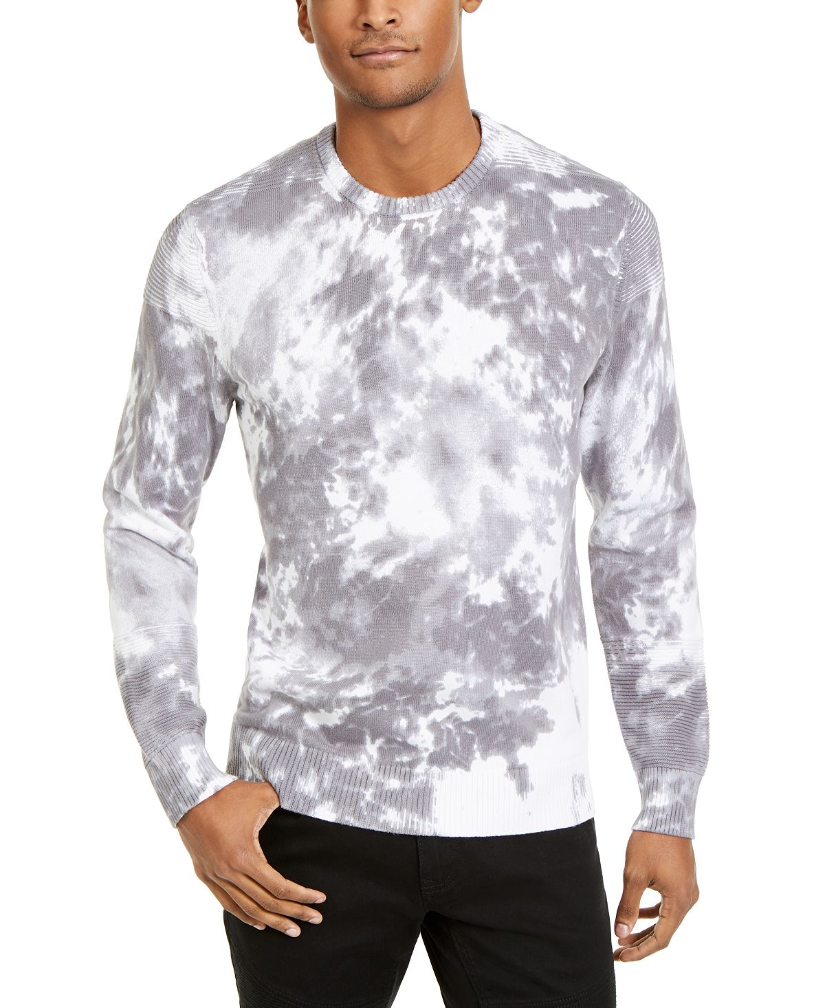 Inc International Concepts Inc Gnover Tie Dye Sweater White Pure