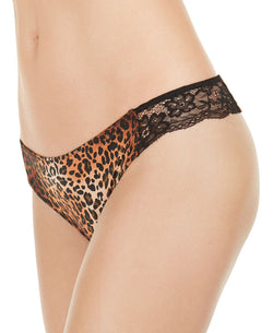 Inc International Concepts Inc Lace-trim Leopard-print Thong Underwear Leopard thumbnail 2
