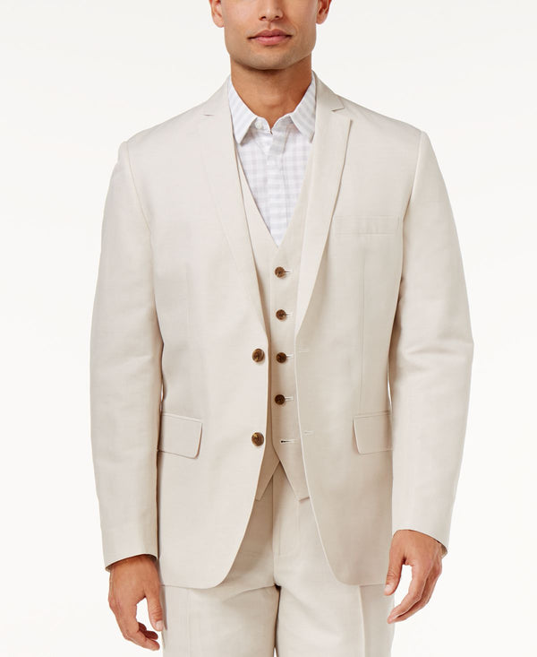 Inc International Concepts Inc Linen Blend Blazer Stone Block
