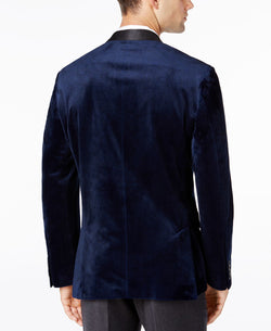 Inc International Concepts Inc Mason Slim-fit Velvet Blazer Navy Combo thumbnail 2