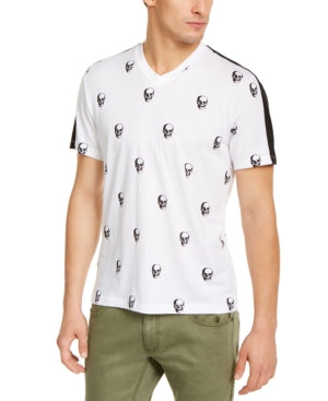 Inc International Concepts Inc Men's Skull Graphic V-Neck T-Shirt