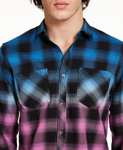 Inc International Concepts Inc Multicolored Plaid Shirt Deep Black thumbnail 2