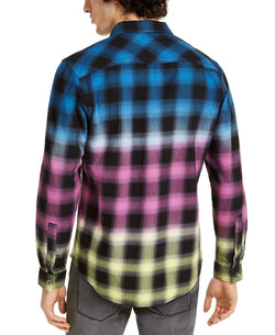 Inc International Concepts Inc Multicolored Plaid Shirt Deep Black thumbnail 3
