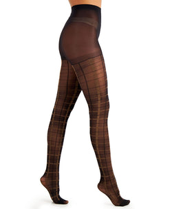 Inc International Concepts Inc Plaid Tights Black thumbnail 1