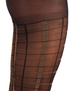 Inc International Concepts Inc Plaid Tights Black thumbnail 2