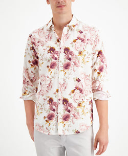 Inc International Concepts Inc Regular-fit Oversized Floral-print Shirt White Combo thumbnail 1