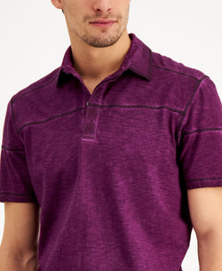 Inc International Concepts Inc Regular-fit Pieced Polo Shirt Royal Wine thumbnail 2