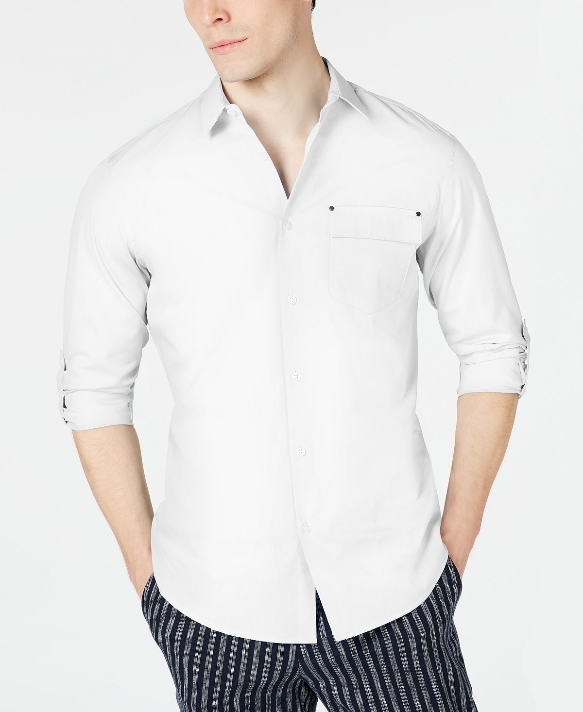 Inc International Concepts Inc Ryan Topper Shirt White Pure