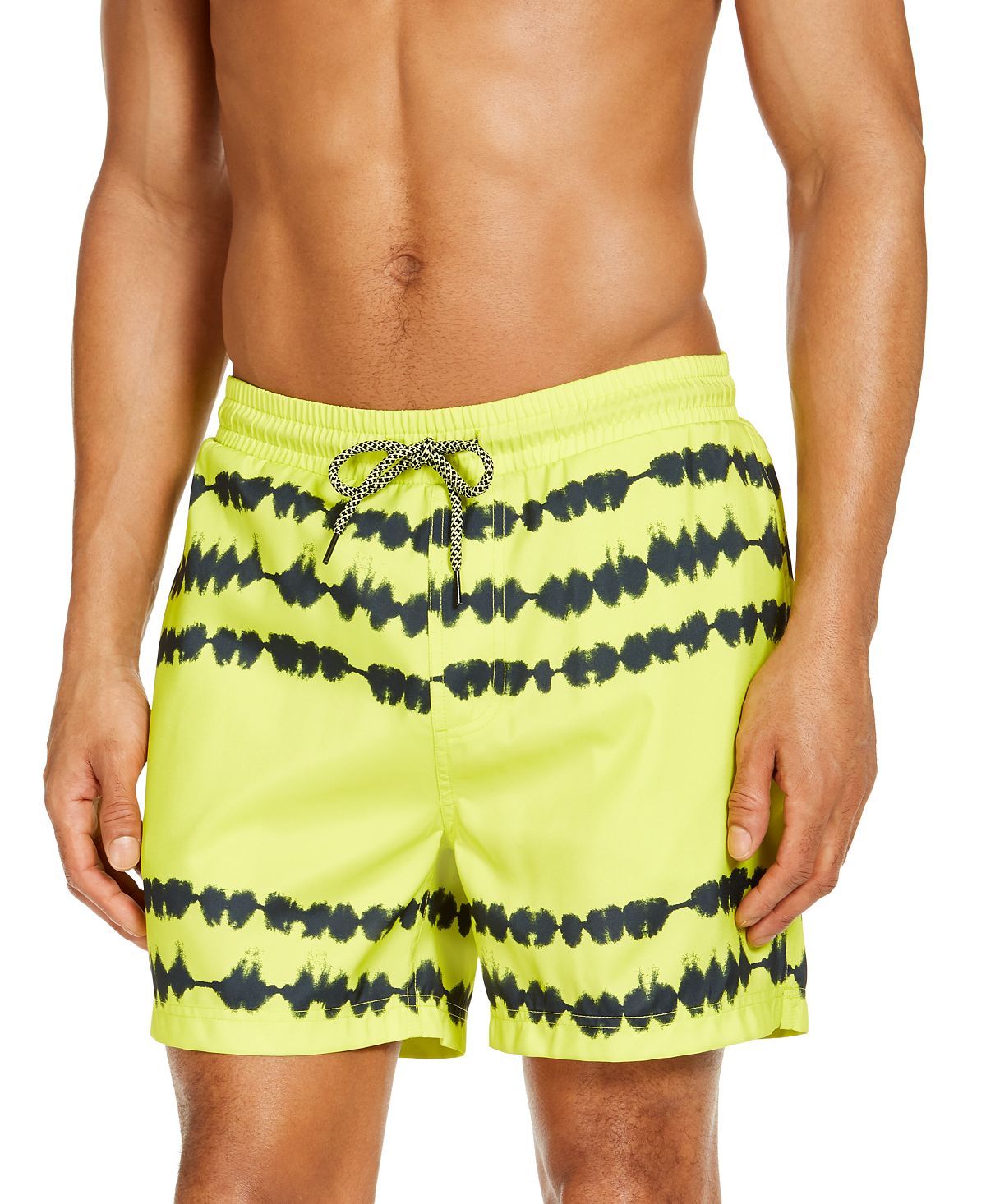 Inc International Concepts Inc Silas Tie Dye 5" Swim Trunks Evening Pr