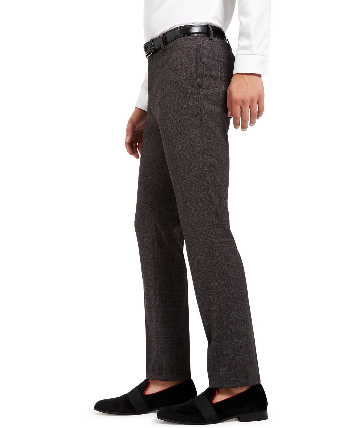 Inc International Concepts Inc Slim-fit Crosshatch Suit Pants Charcoal Combo