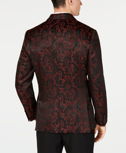 Inc International Concepts Inc Slim-fit Jacquard Blazer Red Combo thumbnail 2