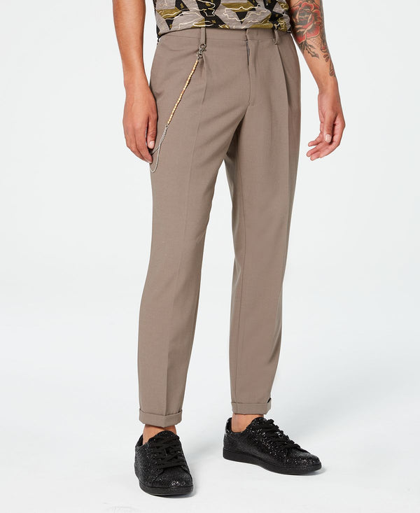 Inc International Concepts Inc Slim-fit Pleated Pants Taupe Tone