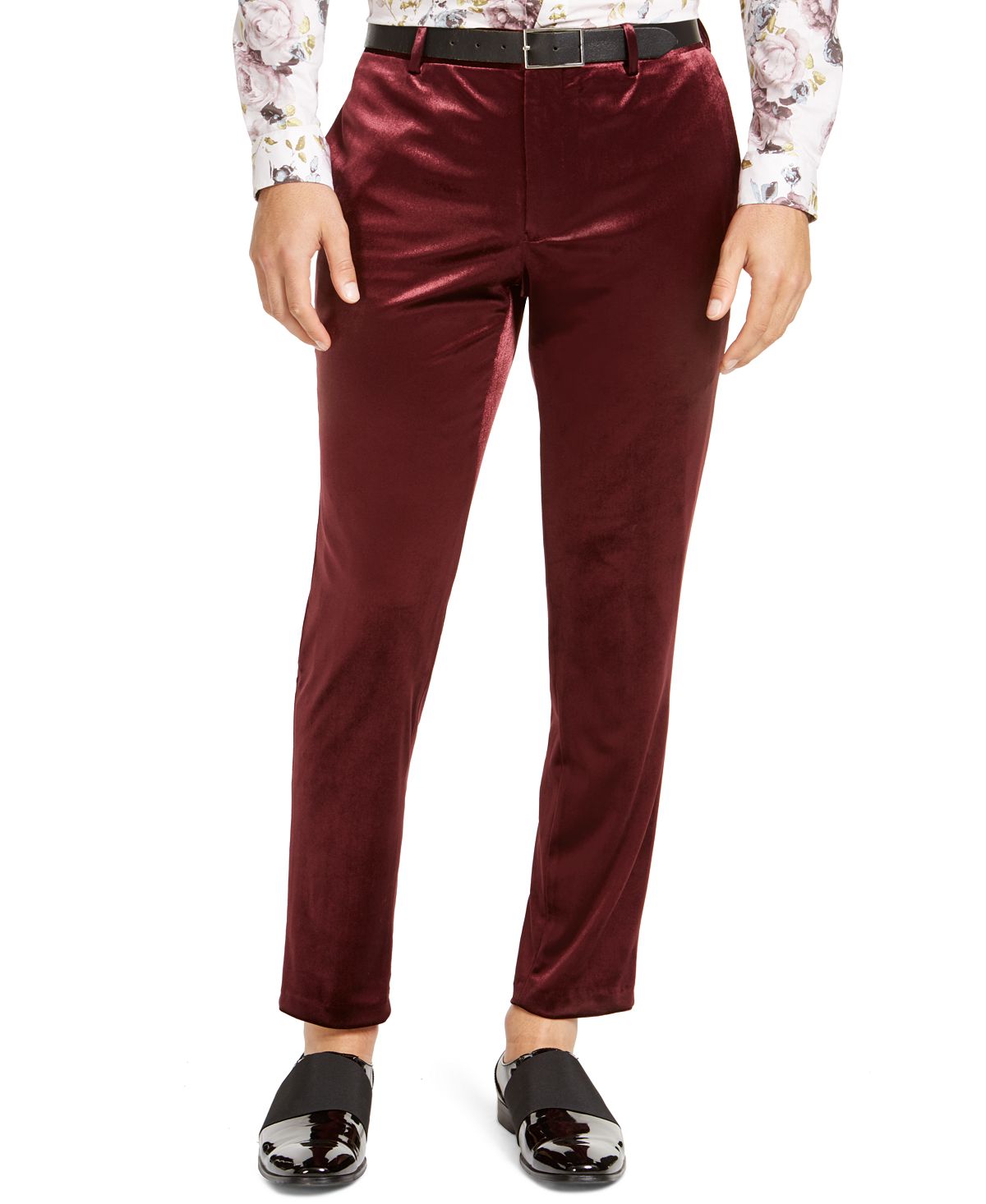 Inc International Concepts Inc Slim-fit Shiny Velvet Pants Friar