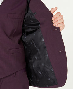 Inc International Concepts Inc Slim-fit Skull-lined Blazer Grape Rioja thumbnail 3