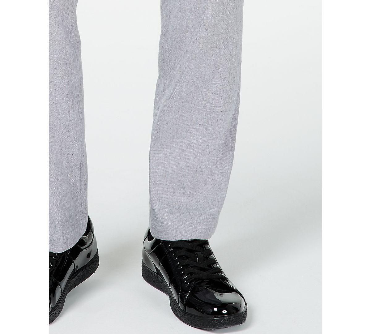 Inc International Concepts Inc Slim-fit Stretch Linen Pants Light Grey Comb
