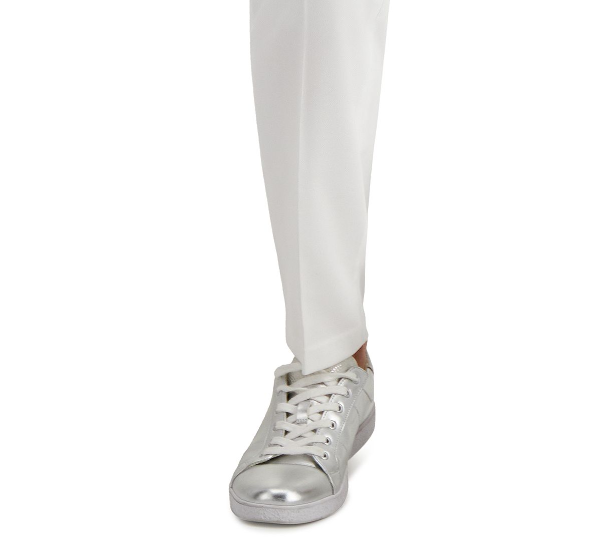 Inc International Concepts Inc Slim-fit Stretch White Solid Suit Pants White Pure