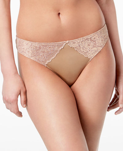 Inc International Concepts Inc Smooth Lace Thong Taupe Dream