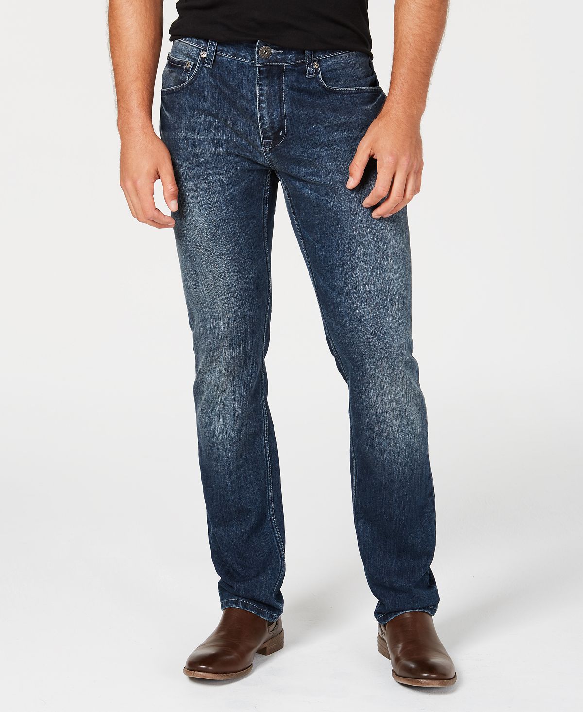 Inc International Concepts Inc Stretch Slim Straight Jeans Ezra Dark Wash