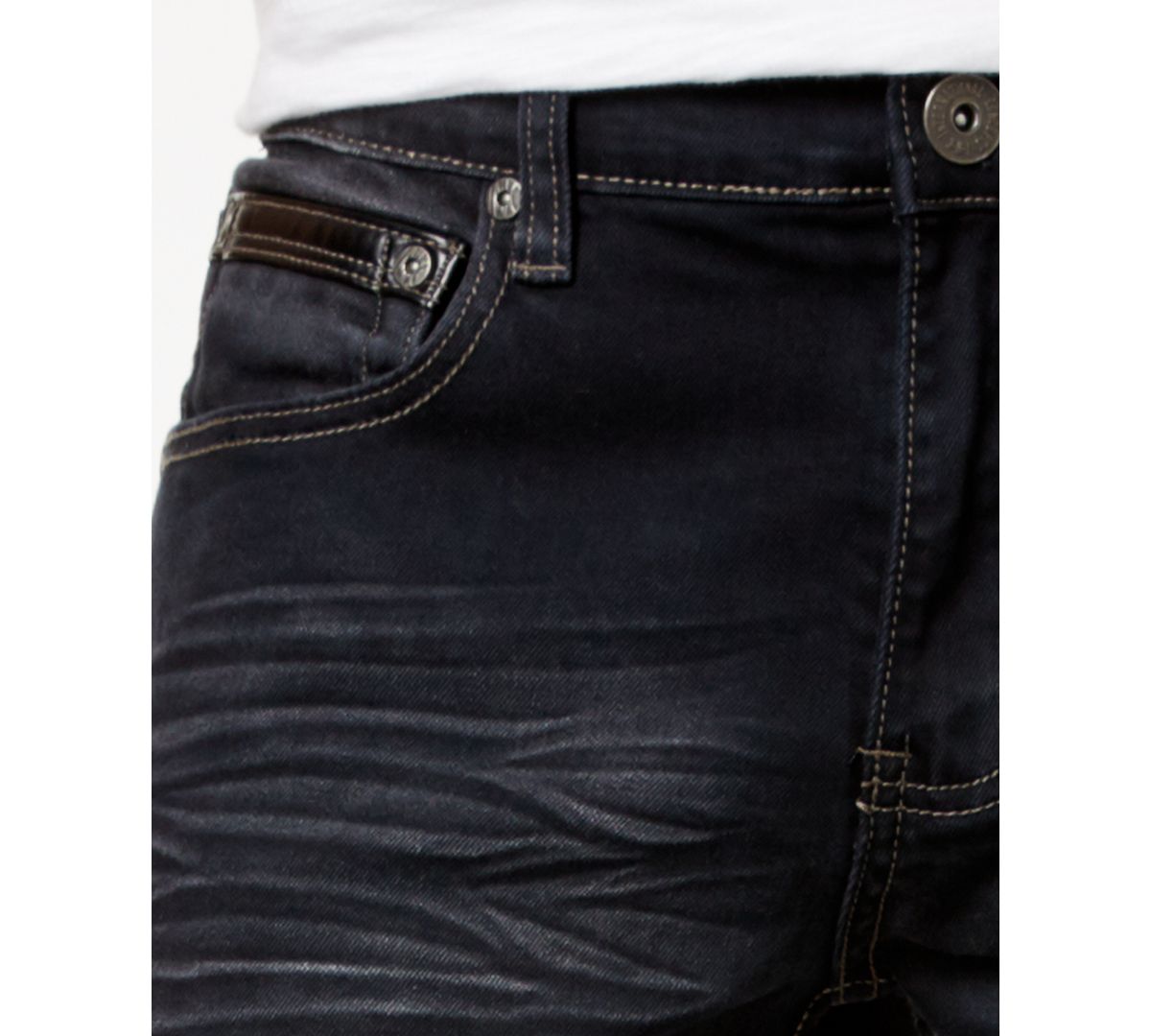 Inc International Concepts Inc Stretch Slim Straight Jeans Mantix Dark Wash