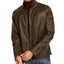 Inc International Concepts Inc Washed Faux Leather Jacket Jones Brown