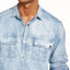 Inc International Concepts Inc Washed Utility Shirt Light Wash