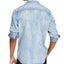 Inc International Concepts Inc Washed Utility Shirt Light Wash