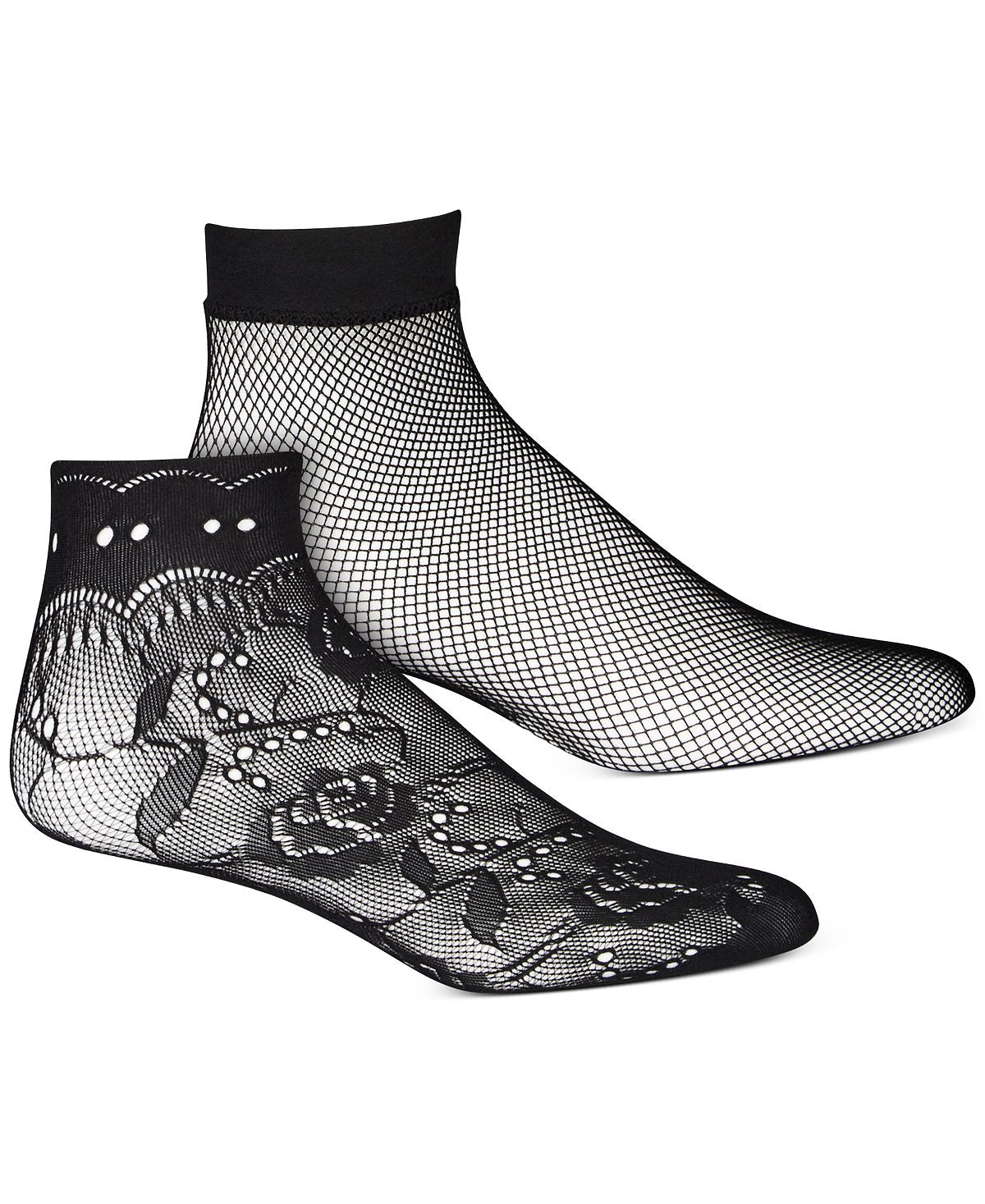 Inc International Concepts Inc Wo 2-pk. Lace Anklet Socks Deep Black