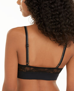Inc International Concepts Inc Wo Lace With Buttons Bralette Black thumbnail 2