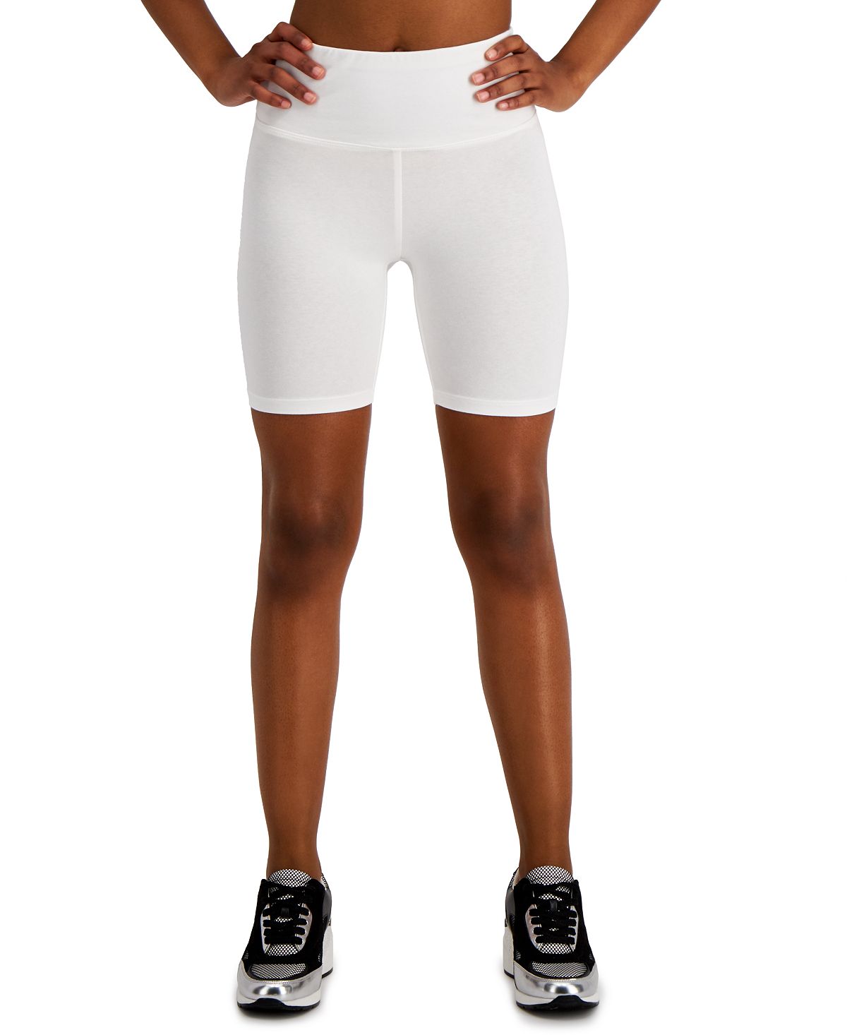 Inc International Concepts Inc Wo Solid Bike Shorts Bright White