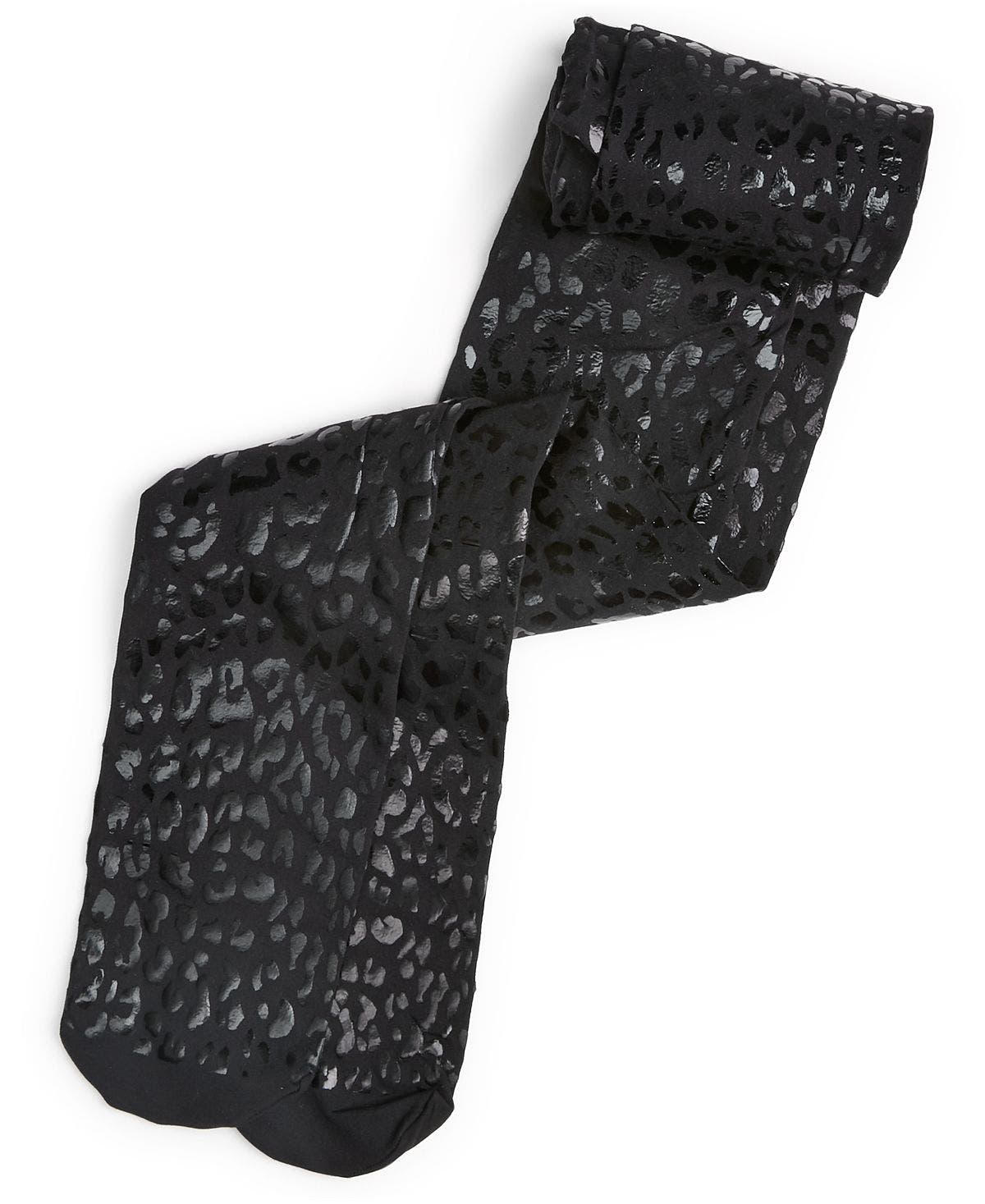 Inc International Concepts Leopard Tights Black