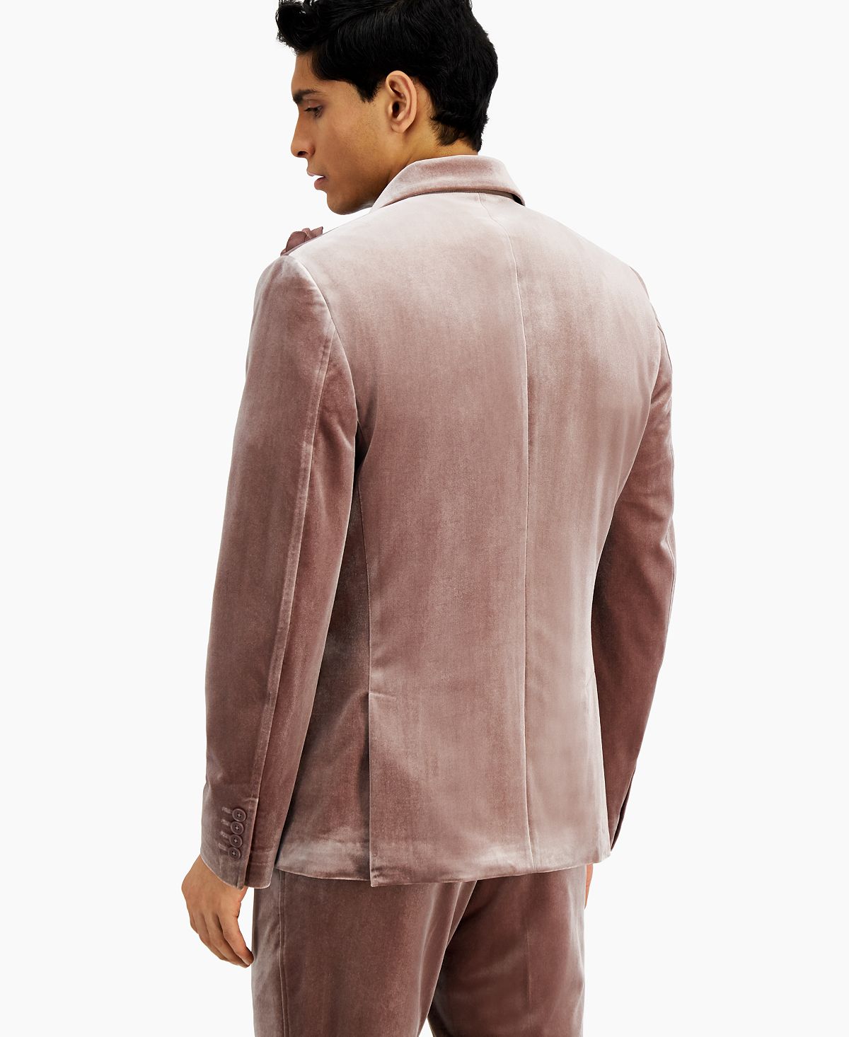 Inc International Concepts Luxe Velvet Blazer Desert Mauve