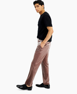 Inc International Concepts Luxe Velvet Pants Desert Mauve thumbnail 3