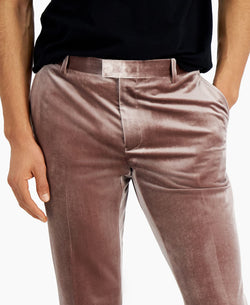 Inc International Concepts Luxe Velvet Pants Desert Mauve thumbnail 4