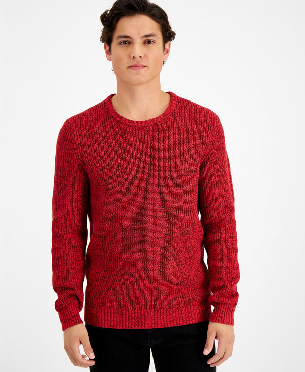 Inc International Concepts Page Crewneck Sweater Goji Berries