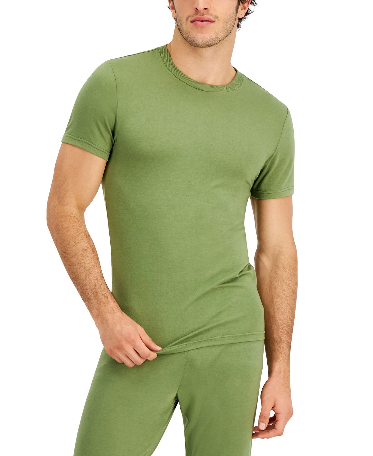 Inc International Concepts Pajama Top Green