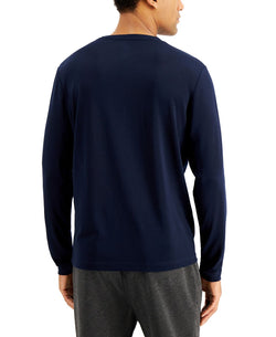 Inc International Concepts Perform V-neck Shirt Basic Navy thumbnail 2
