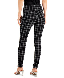 Inc International Concepts Plaid Leggings Black Check thumbnail 2