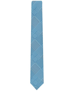 Inc International Concepts Plaid Skinny Tie Teal thumbnail 2