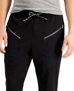 Inc International Concepts Quicksand Zip-pocket Jogger Pants Deep Black thumbnail 1