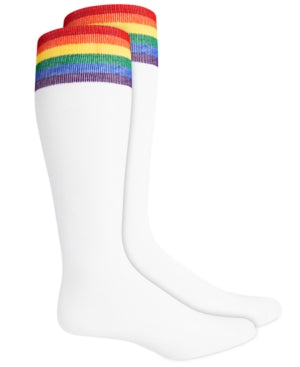 Inc International Concepts Rainbow-Trim Knee-High Socks
