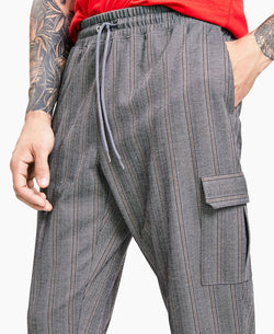 Inc International Concepts Regular-fit Herringbone-stripe Jacquard Joggers Hthr Onyx B85 thumbnail 4