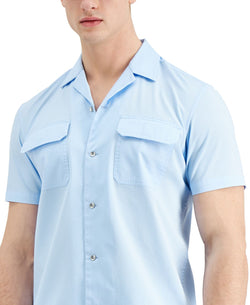 Inc International Concepts Regular-fit Short-sleeve Shirt Spacious Skies thumbnail 2