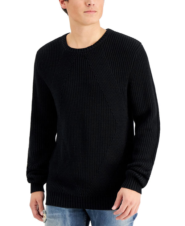 Inc International Concepts Ribbed Sweater Deep Black