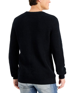Inc International Concepts Ribbed Sweater Deep Black thumbnail 3